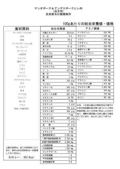 画像1: 【サンプル】ヤシオポーク＆アンデスポークヒレ肉（成犬用・皮膚被毛の健康維持）［50g］